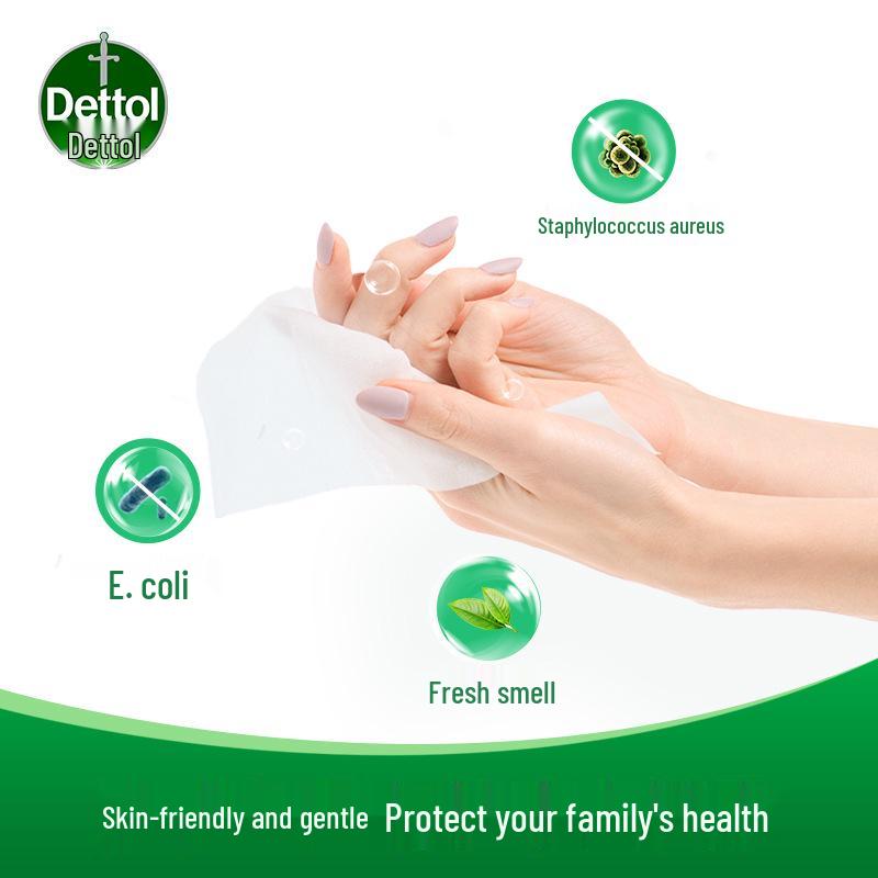 Dettol Hygienic Non-Alcoholic Wipes for Travel and Home Use