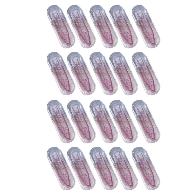 Pack of 20 Plastic Contact Lenses Applicator Tweezers and Suction Cup Stick Set for Easy Wearing and Removal Easy To Use