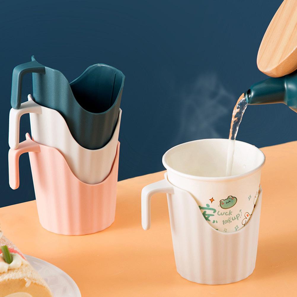 Paper Cup Holders Cup Cover Anti-Scalding Coffee Cup Holder Disposable Cups Cup Stand Coaster Base For Office Home Party