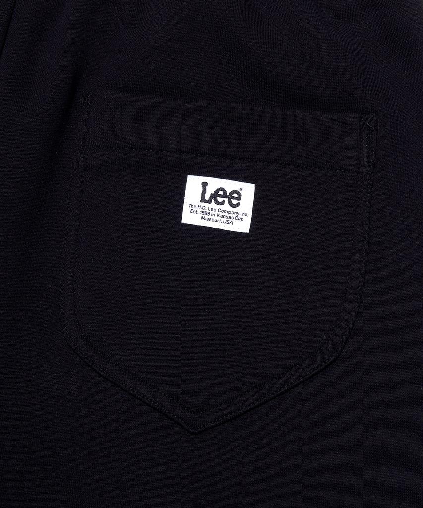 LEE Sweat One-Pleat Wide Pants Black