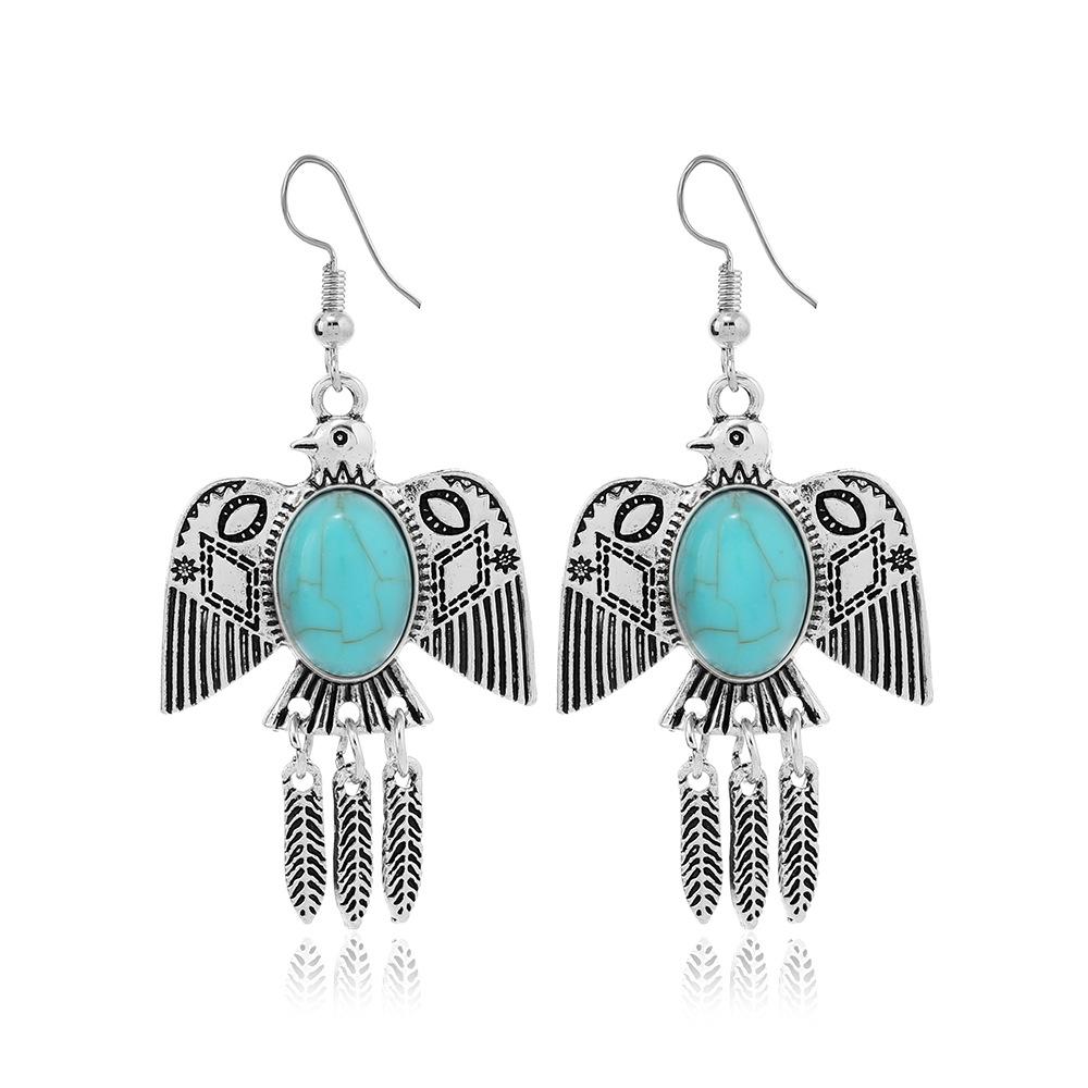 Retro Ethnic Style Versatile Earrings, Fashionable Bohemian Fringed Earrings, Long Personalized Earrings