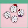 Creative Cartoon Tooth Care Brooch Unique Alloy Pin Gift For Fashionable Outfits