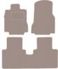Beige Velours-Fußmatten für: Mercedes Vaneo W414 Minivan (2001-2005)