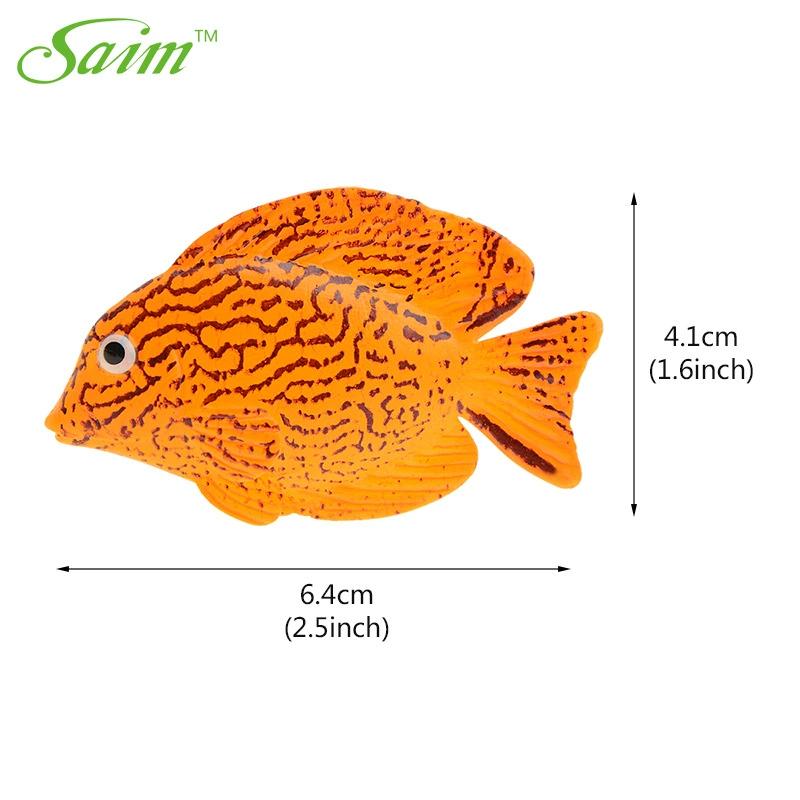 

Glow in The Dark Artificial Fish for Aquarium - Lifelike Tropical Fish Decoration Clownfish Guppy Angelfish Fake Ocean Ornaments
