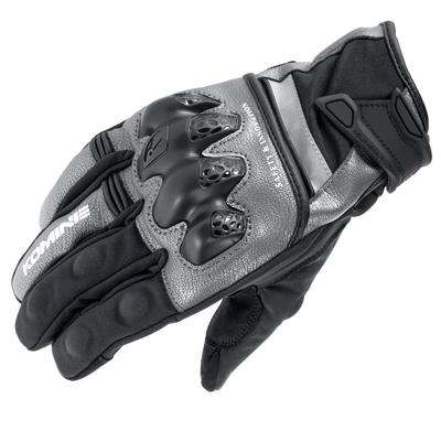 Motorcycle Gloves Protect Windproof Warm Gloves HG Gunmetal L GK-855