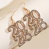Delicate 2026 Theme Earrings Acrylic Fashion Accessories Party Wedding Earrings Suitable for Casual or Formal Occasions