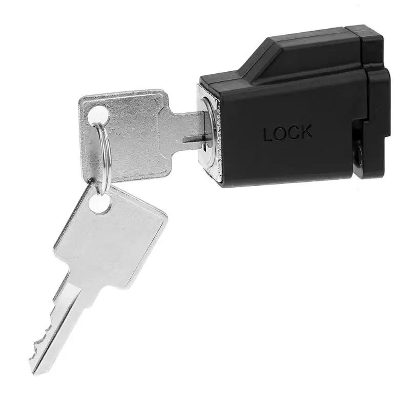 Aluminum Alloy Door Window Security Lock Restrictor Locks Sliding Child Safety with 2 Keys