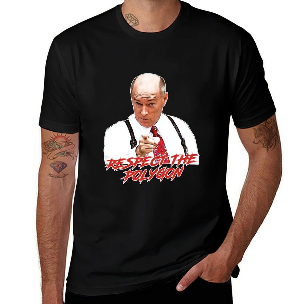 Respect The Polygon Tshirt Novelty Graphic Tee Shirt