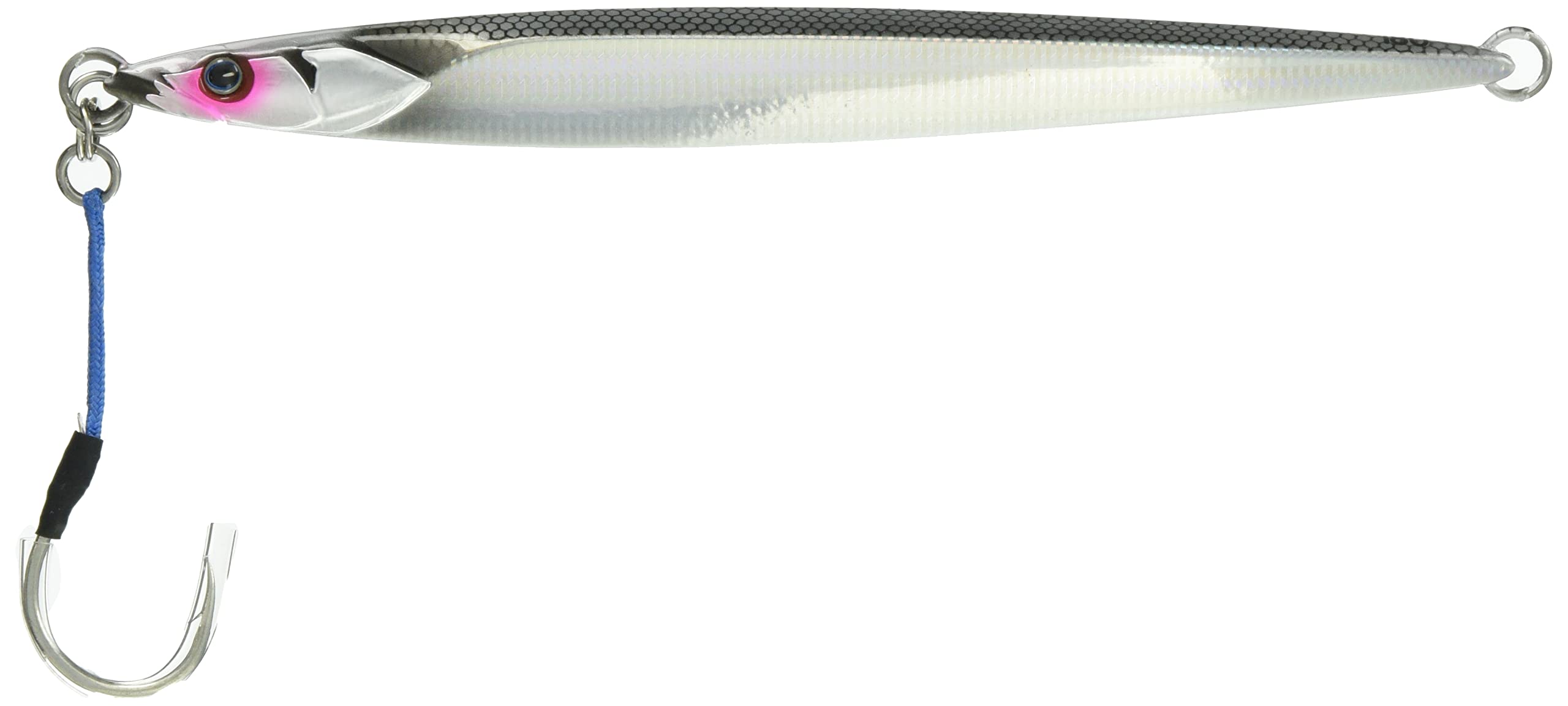 

JACKALL Metal Bumbles Slim Border Silver Jig, Jig, Semi-Long, 180g, G202,