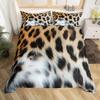 Pink Leopard King Queen Duvet Cover Girly Glitter Bedding Set Cheetah Skin Pattern Quilt Cover 2/3pcs Polyester Comforter Cover