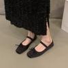 Fashion Bailamos Brand Luxury Satin Silk Ballet Shoes Woman Classic Square Toe Bowtie Elastic Band Ballerina Flats Ladies Soft Loafers M