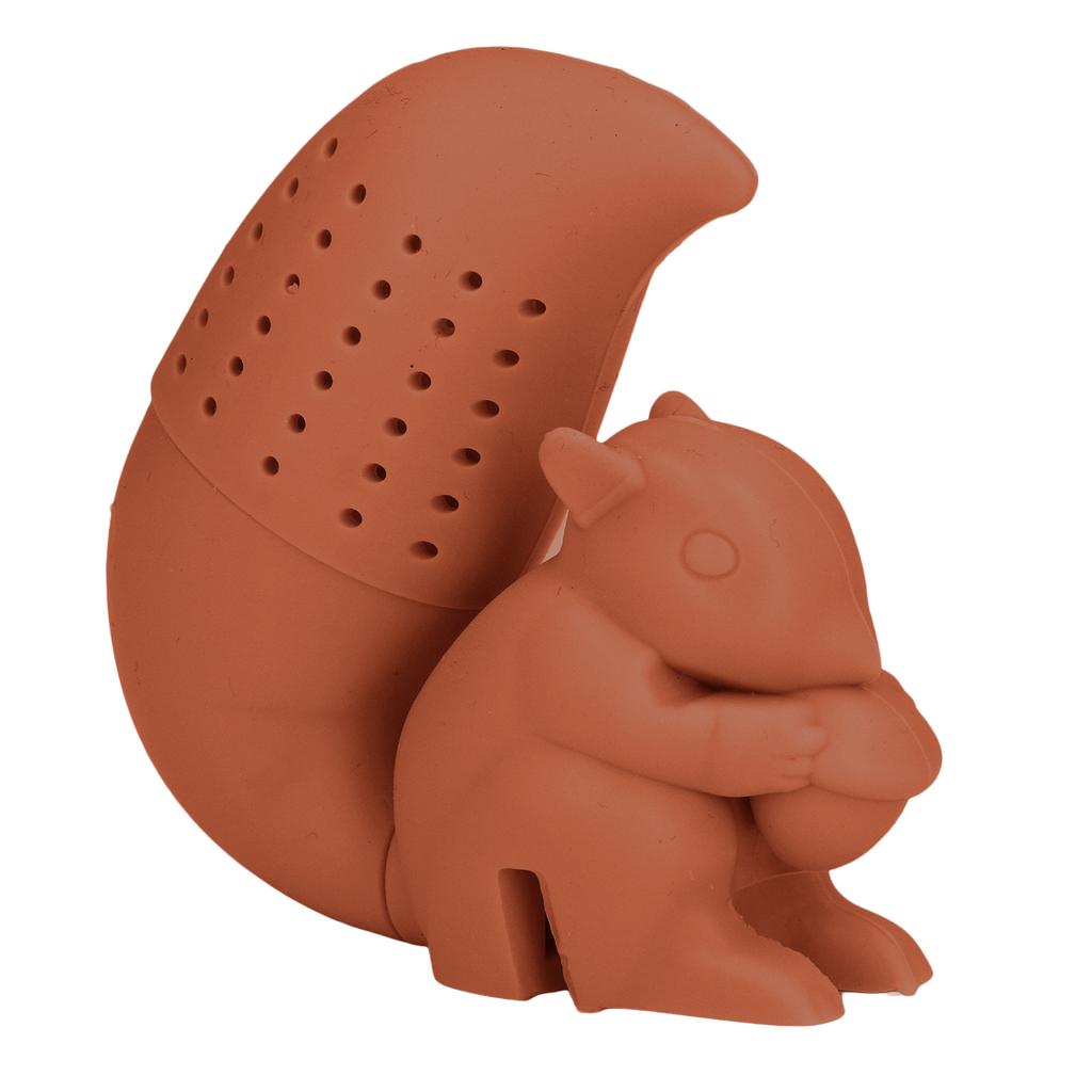 Food Grade Silicone Squirrel Shape Tea Strainer Cute Squirrel Shaped Tea Infuser Filter Coffee