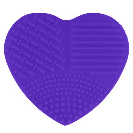 Puntos Love Heart Wash Perii cosmetice Cleaner Silicon Makeup Tool Scrubber de curățare