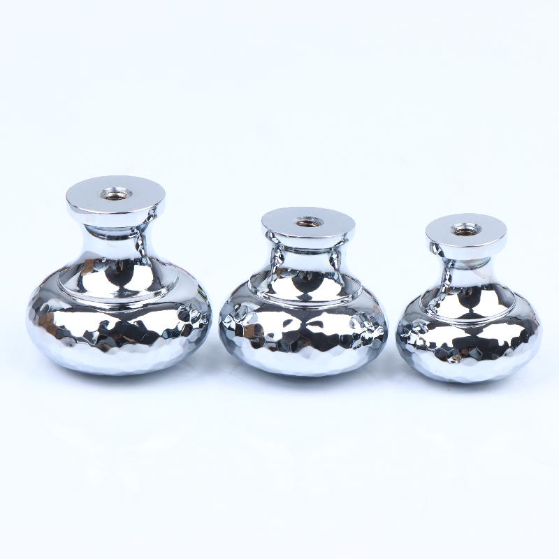 Brass Silver Ball Furniture Pull Handles Hand-Forged Hammer Cabinet Handles Door Drawer Knob Kitchen Wardrobe Cupboard Pulls