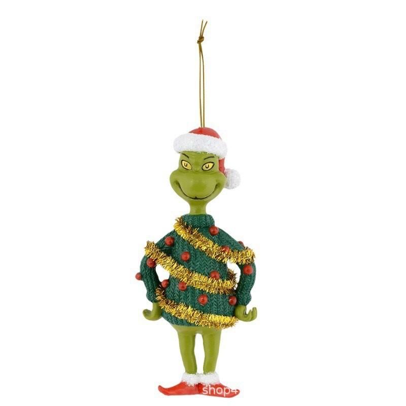 Green 2023 Unique Monster Cartoon Holiday Hanging Decorations For Joyful Christmas Decor