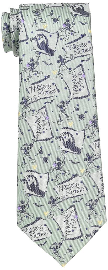 Disney Necktie DNHA0002 Silver, One Size Fits All