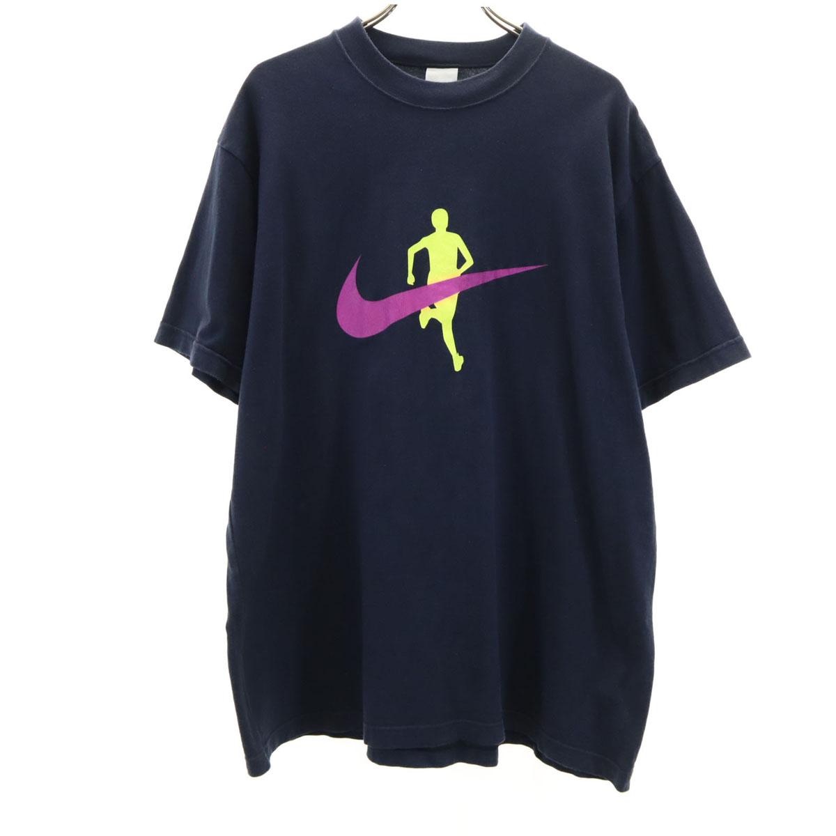 

NIKE Short sleeve T-shirt L Navy Men s Used
