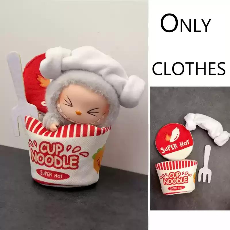 For Labubu Clothes Wacky Mart Friend Shrimp Handmade Clothing Accessory Customization V1 V2 V3 Dolls Bag Clothes Toys Hobbies