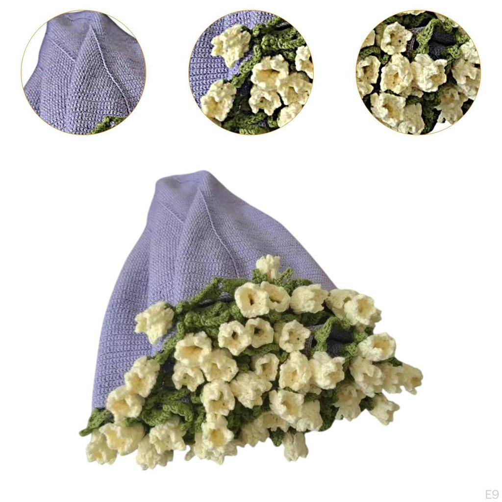 Bouquet Blanket Crochet Kit Craft Knitting DIY Starter for Birthday