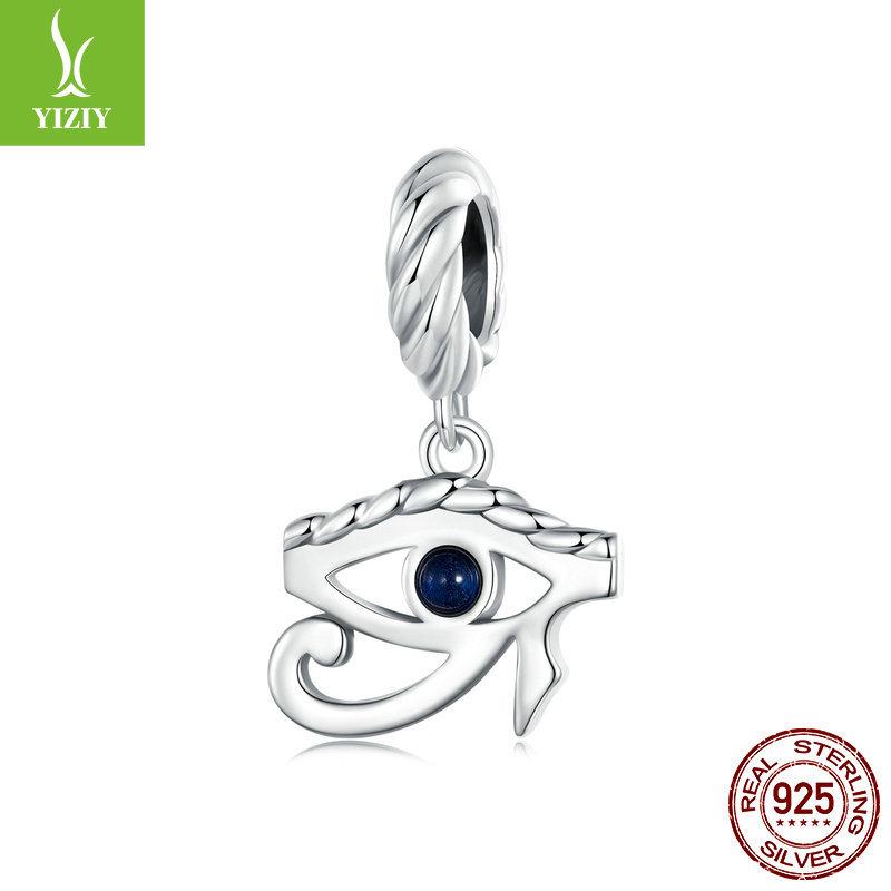 Eye Of Horus Diy Pendant Accessory With S925 Silver Bracelet Beaded
