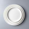 Creative Round Nest Plate Ceramic Western Steak Plate Kitchen Household Simple Dinner Plate Afternoon Tea Dessert Fruit Tray