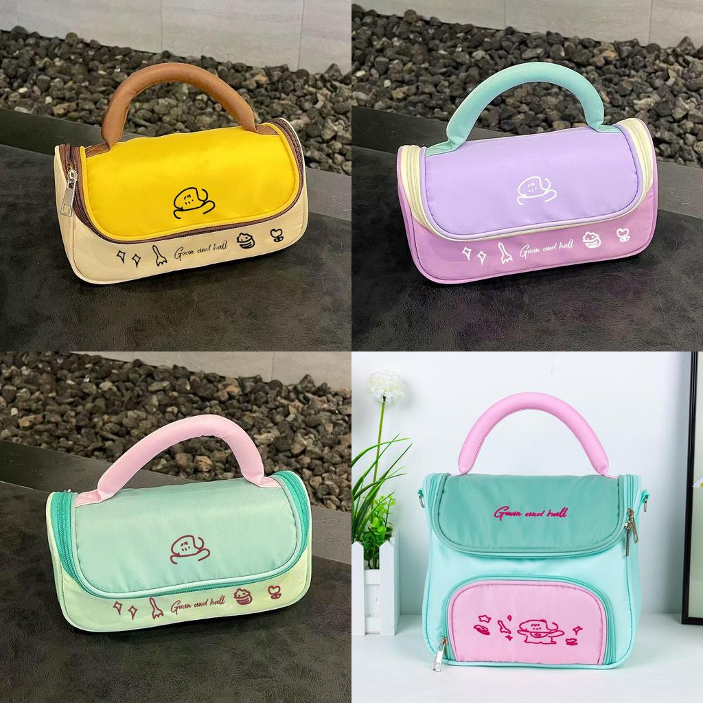 Minimalist Large Capacity Portable Pencil Bag With Pu Material For Students And Office Use