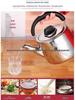 European Style Whistling Kettle - Thickened Stainless Steel for Induction and Gas Stoves, Angled Spout, Universal Design