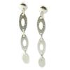 Les Trésors De Lily [D7917] - Silver 'Calissons' Earrings