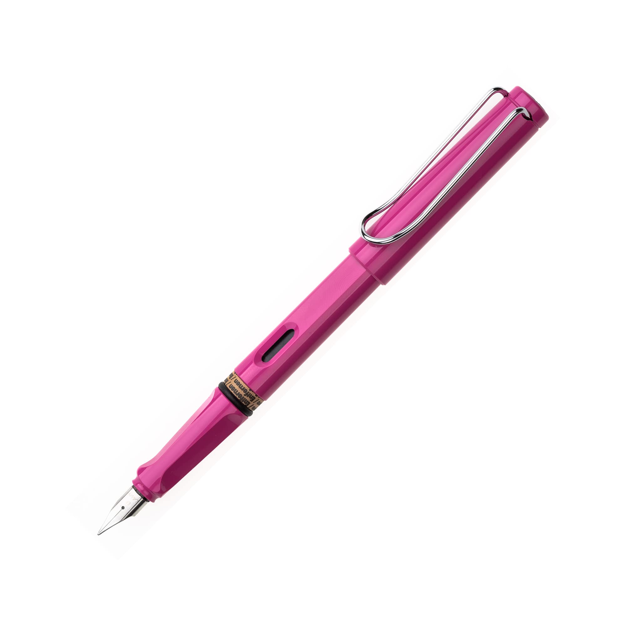 

Перьевая ручка Lamy Safari с металлическим клипом и розовым пером EF 13P-EF, розовый