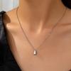 European and American Jewelry, Water Droplet Pendant Necklace, Niche Design, Versatile Collarbone Chain, Neckchain, Simple Temperament Accessory