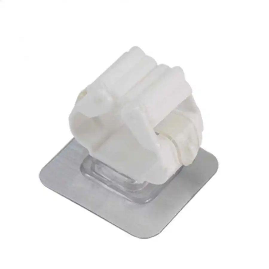 1PC Hook for Mop Stand, Bathroom Adhesive Hook, No-Trace Mop Holder for Broom and Mop белый