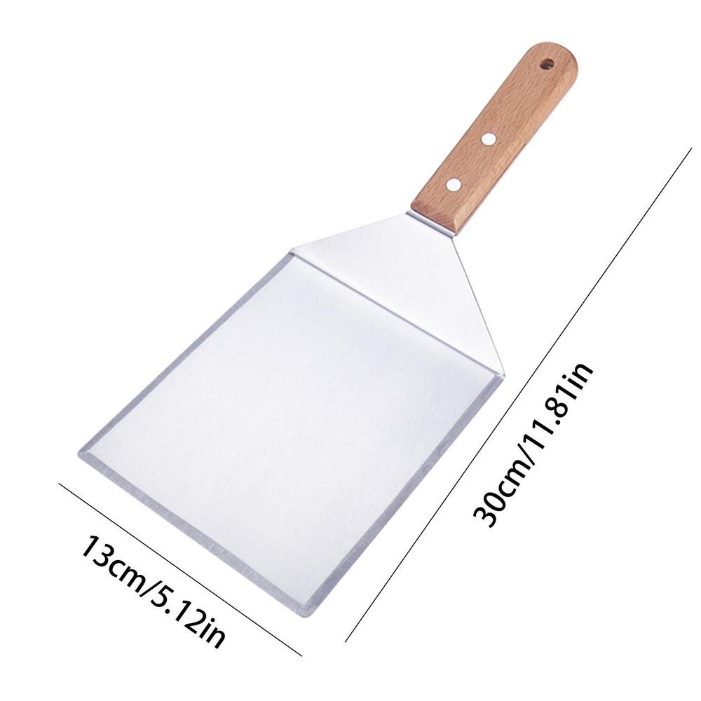 Pizza Spatula Pizza Scraper Shovel Paddle Stainless Steel Pizza Turning Peel Oven Accessories Pizza Spatula Tools For Cake Dough