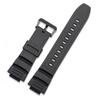 For Casio MCW-100H/110H/W-S220/HDD-S100 WV-200/AE-2000/2100 5434 Resin Strap 16mm Wristwatch Accessories Man Silicone WatchBand