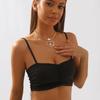 Women European Light Luxury Hollow Heart Rhinestone Necklace Simple Geometric Minimalist Hip Hop Choker For Women