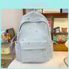 Oxford Fabric Casual Backpack With Star And Moon Embroidery Design For College Students And Travelers