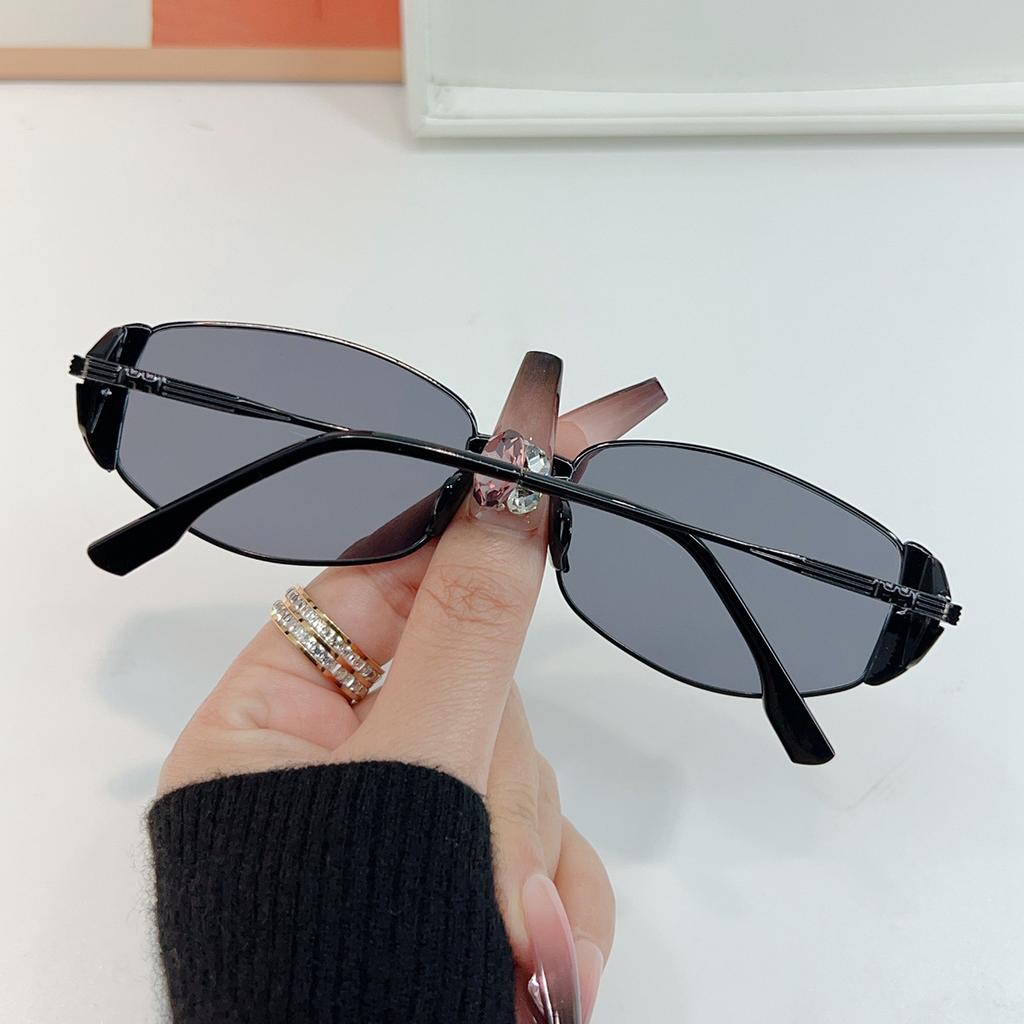 High Quality Ellipse Sunglasses Women Metal Frame Glasses Vintage Brand Round Sun Glasses For Men Shades Female Eyewear