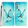 For Samsung Galaxy S25 Wallet Case PU Leather Pattern Printing Stand Phone Cover with Strap
