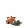 Women's Genuine Leather Mid-Heeled Casual Sandals