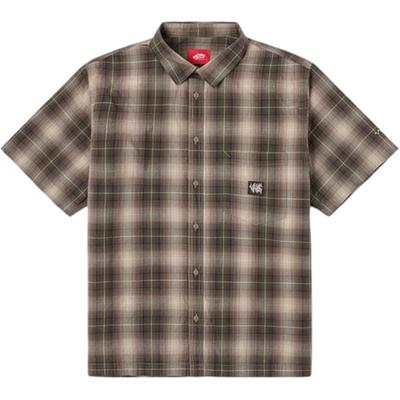 Fashionable Comfortable Versatile Short Sleeve Shirt Men Shirts Walnut VN000KYW1NU