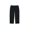 Li-Ning Plain Button-Down Loose Straight Casual Pants Men Bottoms Black AKXSB33-1
