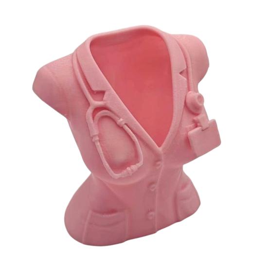 Nurse Uniform Pen Holder 3D Printed Medical Theme Desk Organizer for Pens Makeup