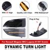 Pasuje do Renault Megane 3 MK3 III RS 2008-2016 BZ KZ DZ dynamiczny kierunkowskaz lusterko kierunkowskaz