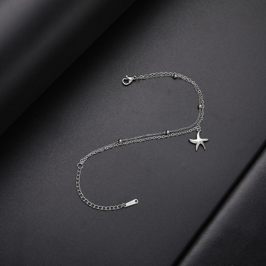 Cazador Sea Starfish Charm Women's Bracelet Stainless Steel Jewelry Double-layer Beads Chains Hand Bracelet Gift 2026 Wholesale