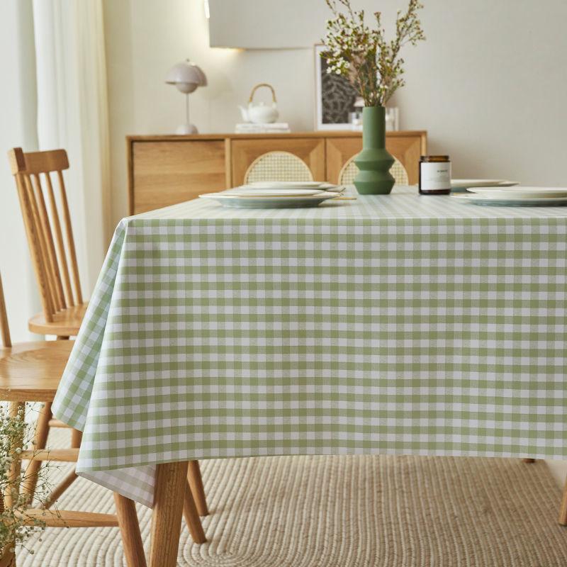 PVC Verse Platteland Tafelstof Geruite Bedrukte Picknickmat Eettafelmat Huis Wasvrije Rechthoekige Tafelkleed 60x60cm 1pcs