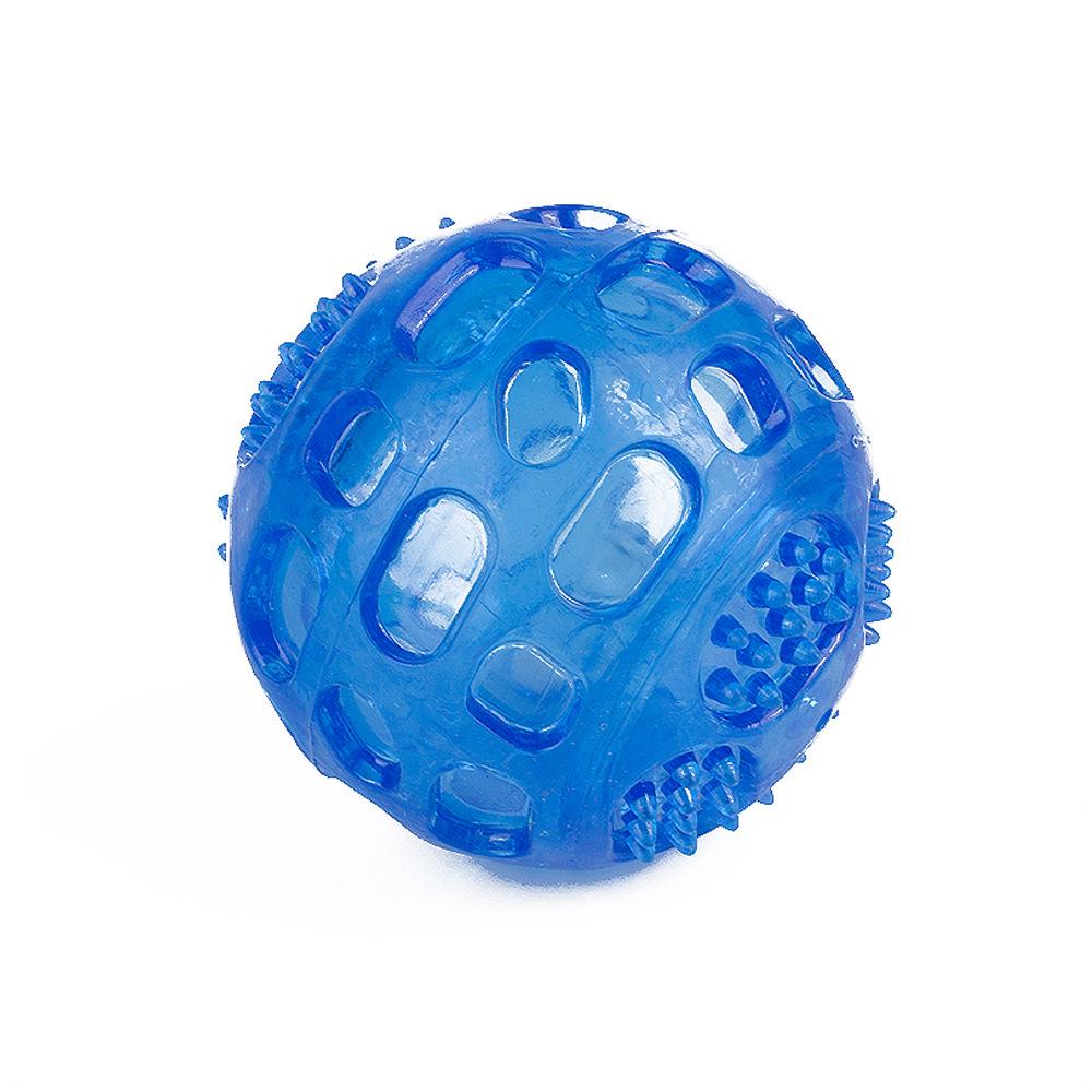 

Интерактивный мяч для прорезывания зубов у собак из термопластичной резины, устойчивый к укусам - игрушка для чистки зубов и звуков