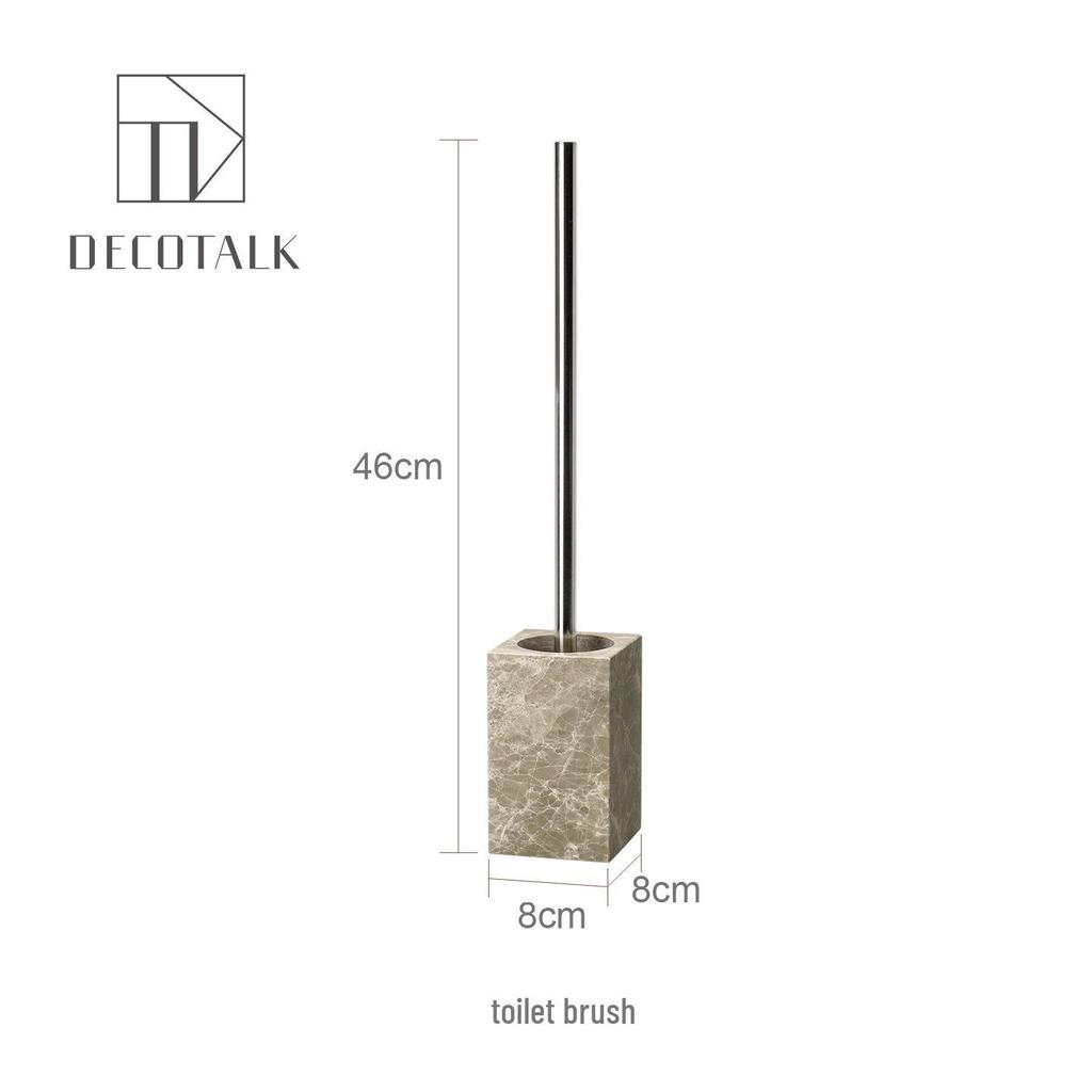 DecoTalk Wabi-Sabi Marble Bathroom Set: Matte Washbasin, Aroma Diffuser, Tissue Box