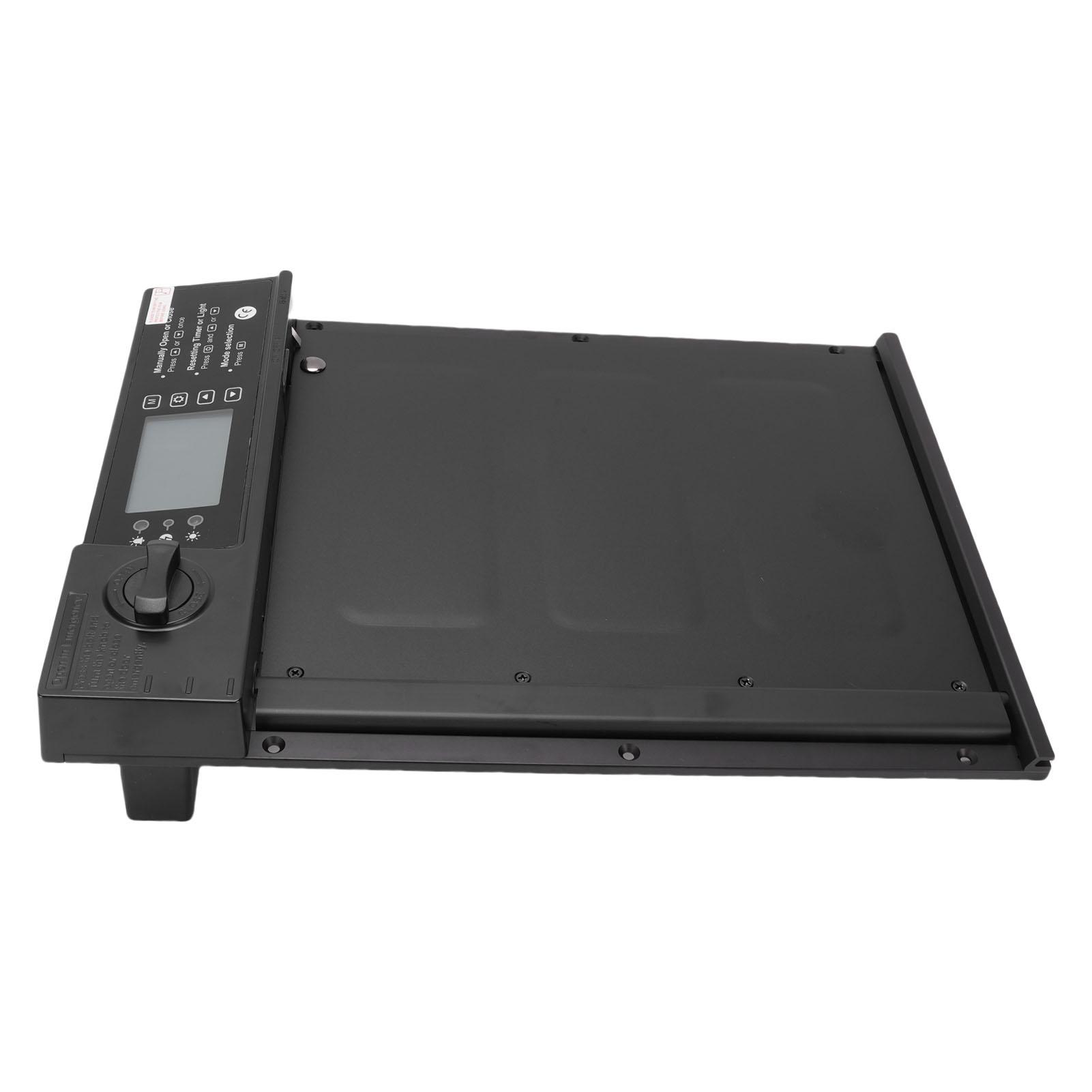 

Автоматическая дверь курятника на солнечной энергии, водонепроницаемая, с дистанционным управлением, датчиком света, таймером-напоминателем