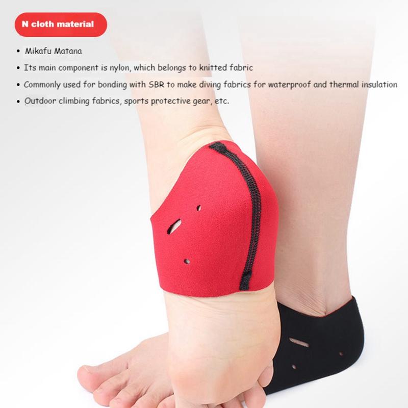 2Pcs Warm Heel Protector Protective Sleeve Heel Spur Pads for Relief Plantar Fasciitis Heel Pain Reduce Pressure on Heel