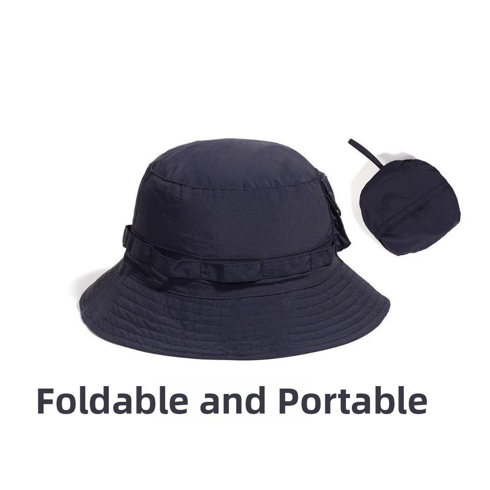 Pocket Design Foldable Bucket Hat Anti-UV Sun Protection Hat  Sunscreen Cap