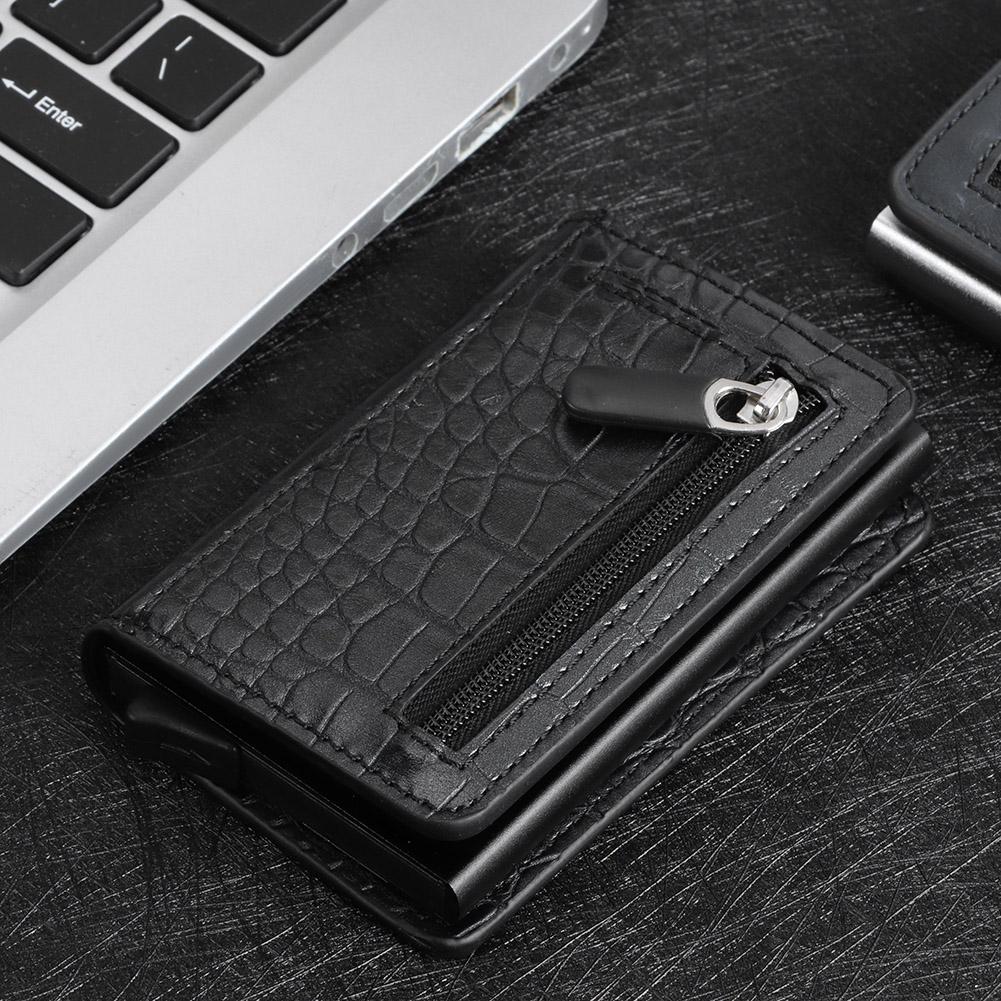 Portable Credit Card Holder RFID Blocking Anti Theft Card Bag Wallet